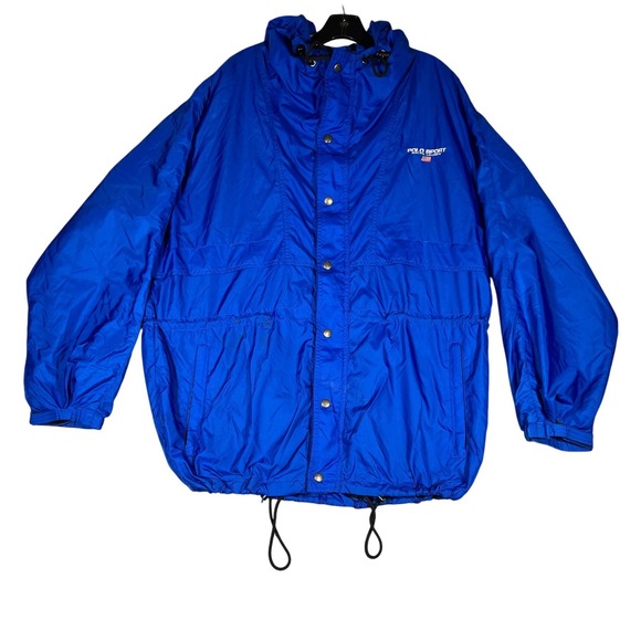 Ralph Lauren Other - Polo‎ Sport Ralph Lauren Vintage Windbreaker Jacket Blue Mens Large Hooded 90s